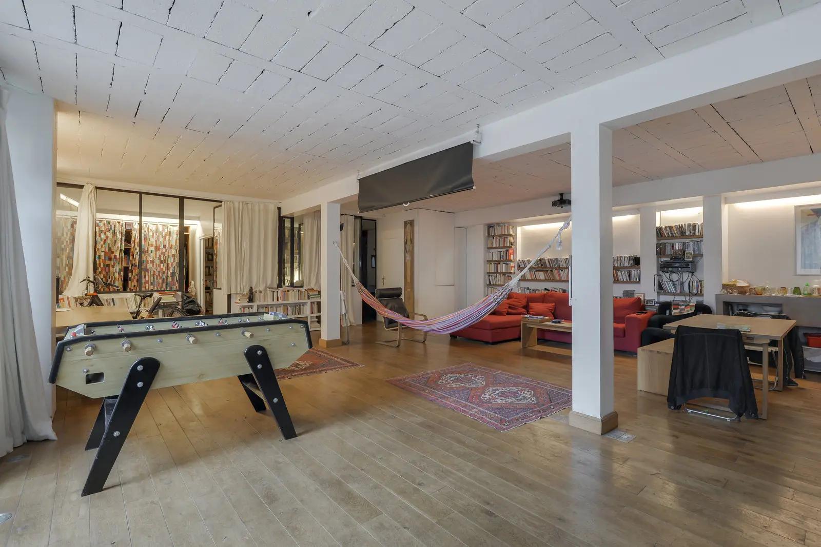 Living room in Cosy loft in Montreuil - 3