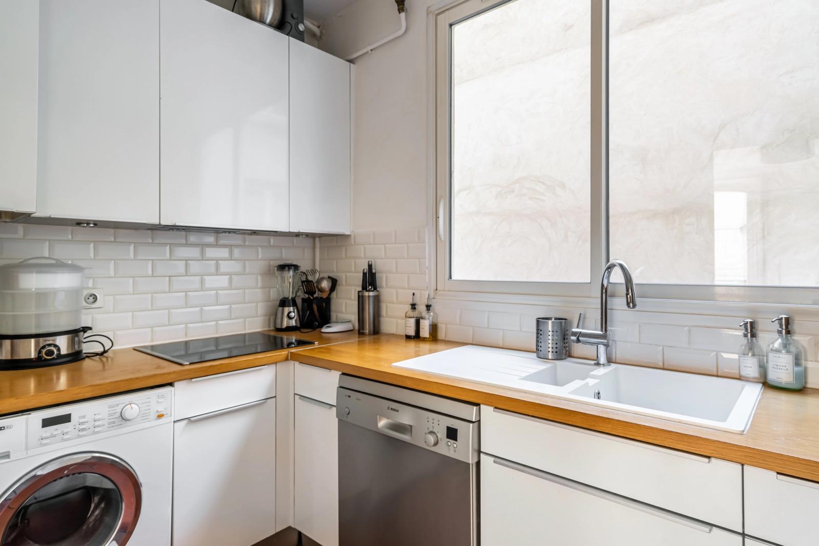 Kitchen in Cosy Haussmann apartment in the heart of Paris - 5
