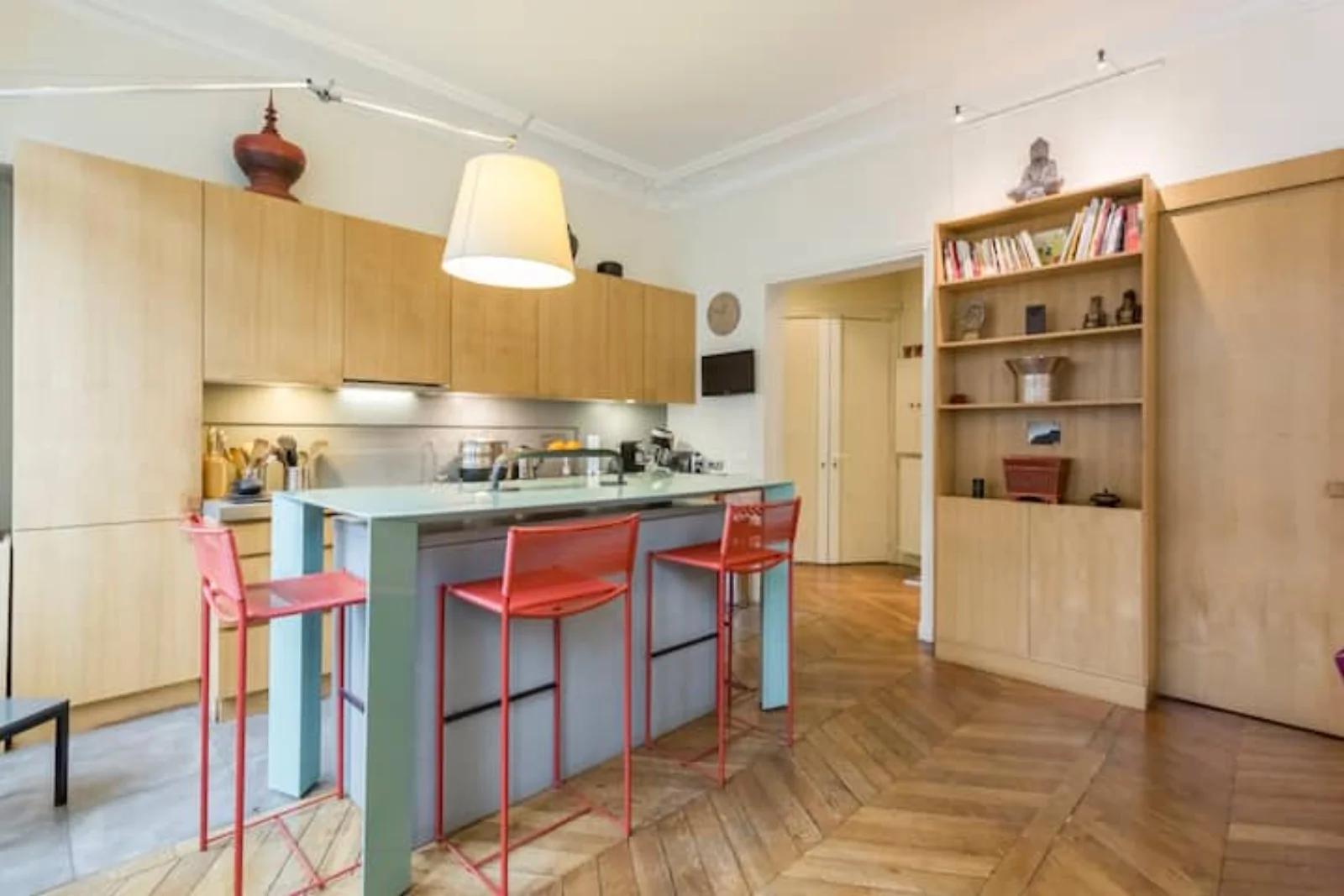 Kitchen in Bright apartment in the heart of Paris - 0