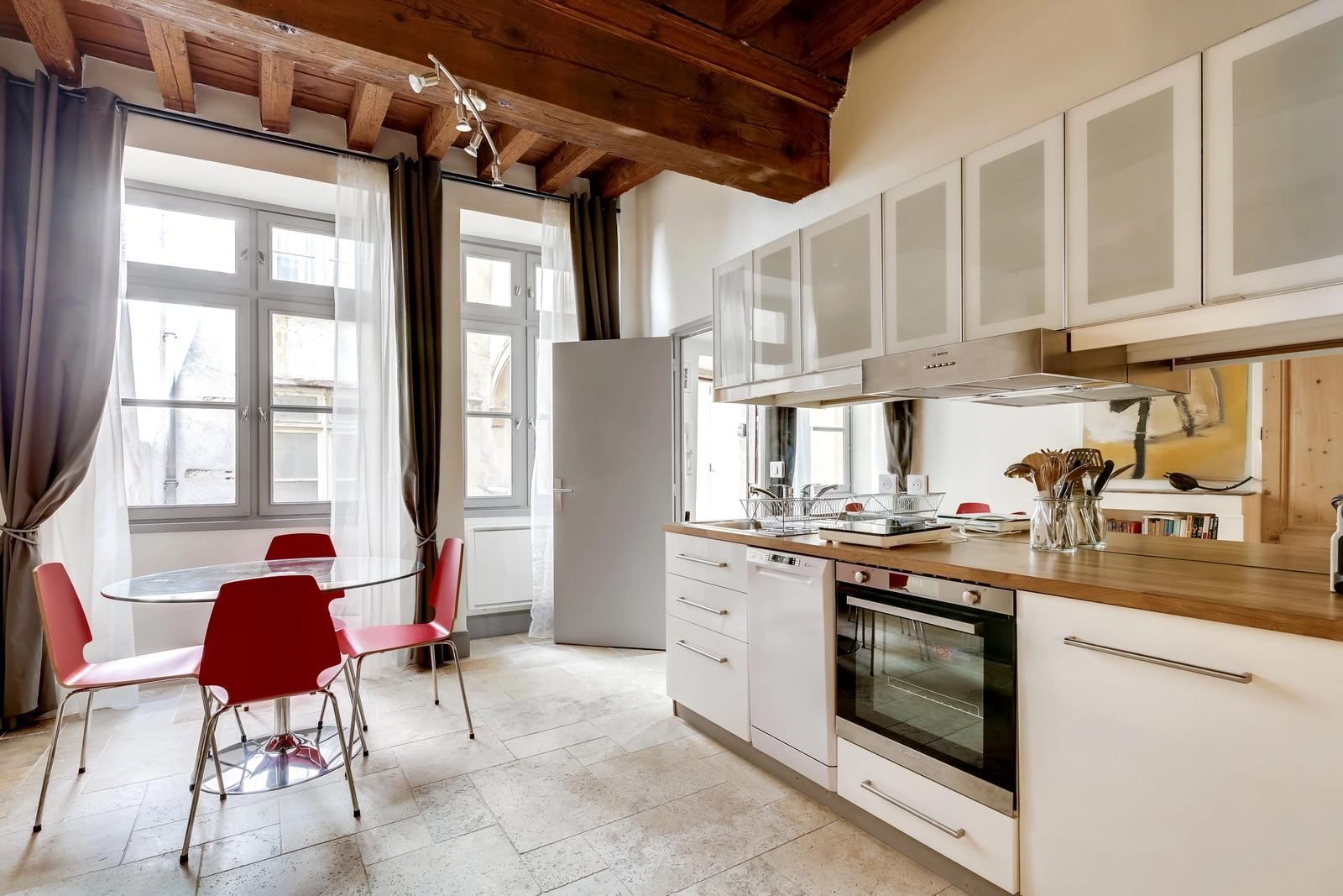 Kitchen in Apartment in the heart of Vieux Lyon Centre - 0