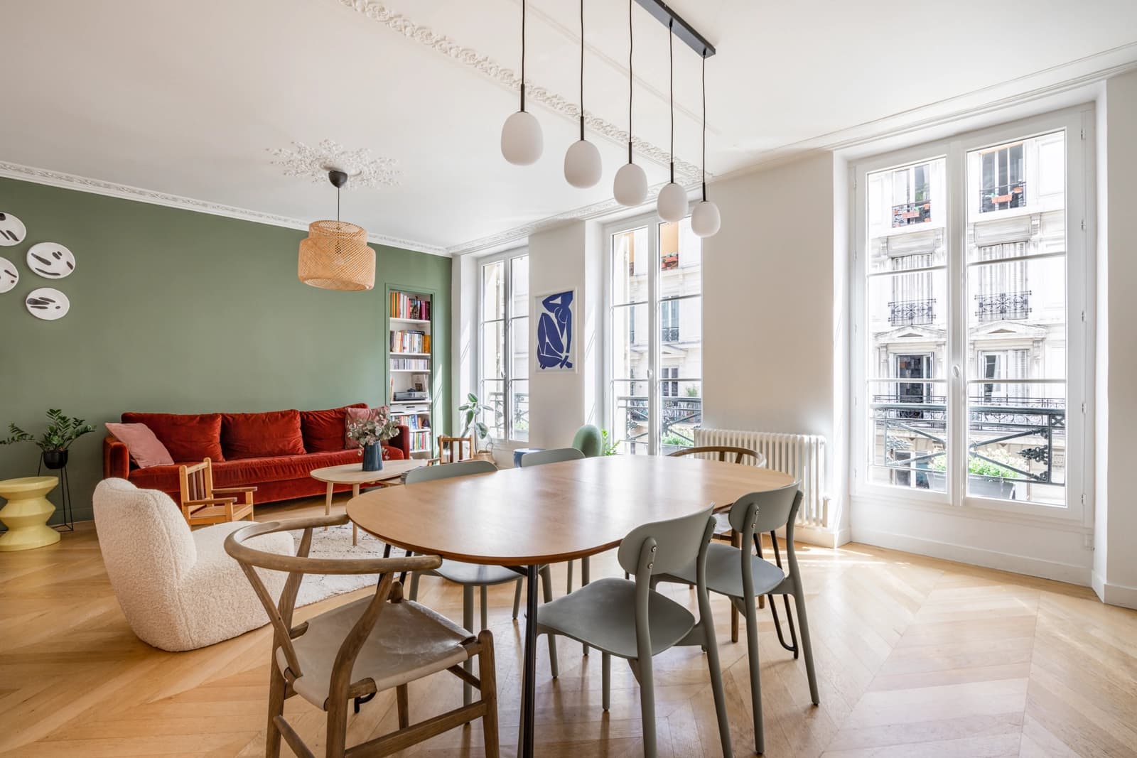 Meeting room in Bright, cozy Parisian apartment - 4
