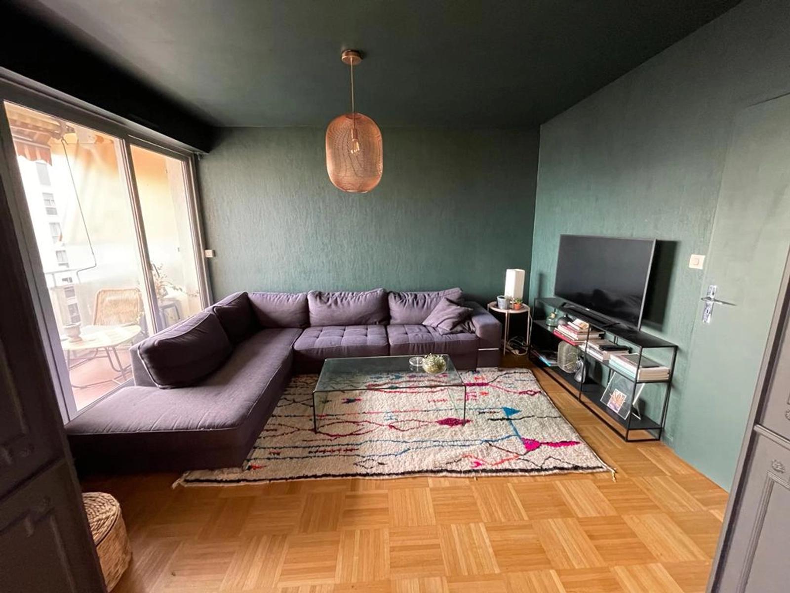 Living room in Spacious apartment with a unique view of Lyon! - 1