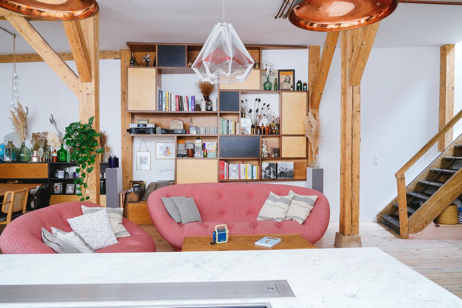 Living room in Superb designer loft with a cocooning atmosphere - 3