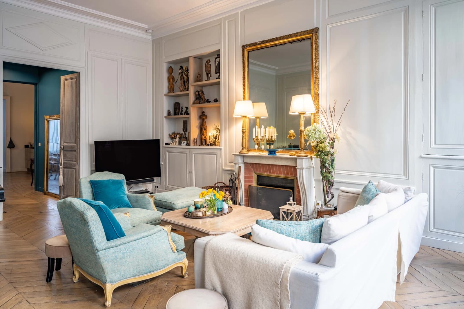 Living room in Superb apartment in the heart of Ile Saint Louis - 5