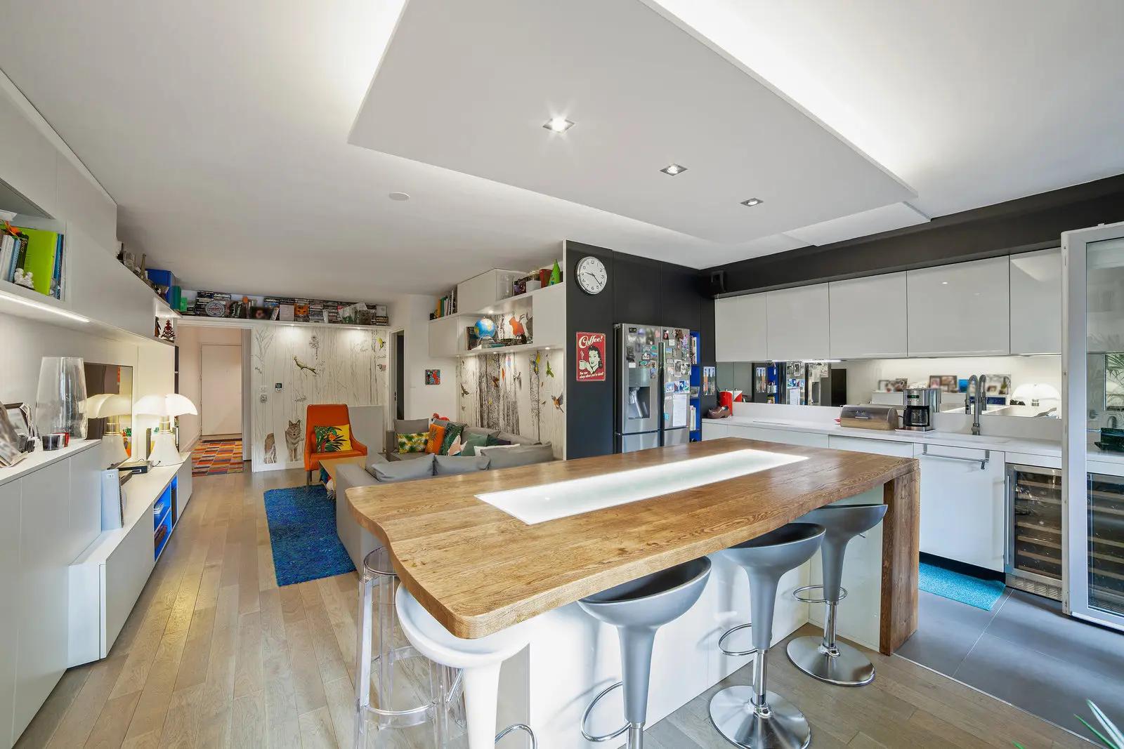 Kitchen dentro Magnífico piso de diseño con terraza - 0
