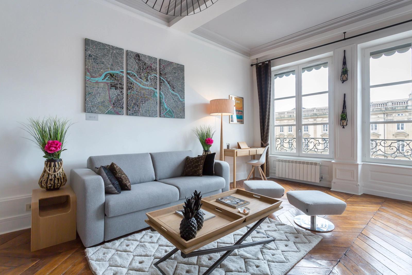 Living room in Superb apartment in central Lyon - 0