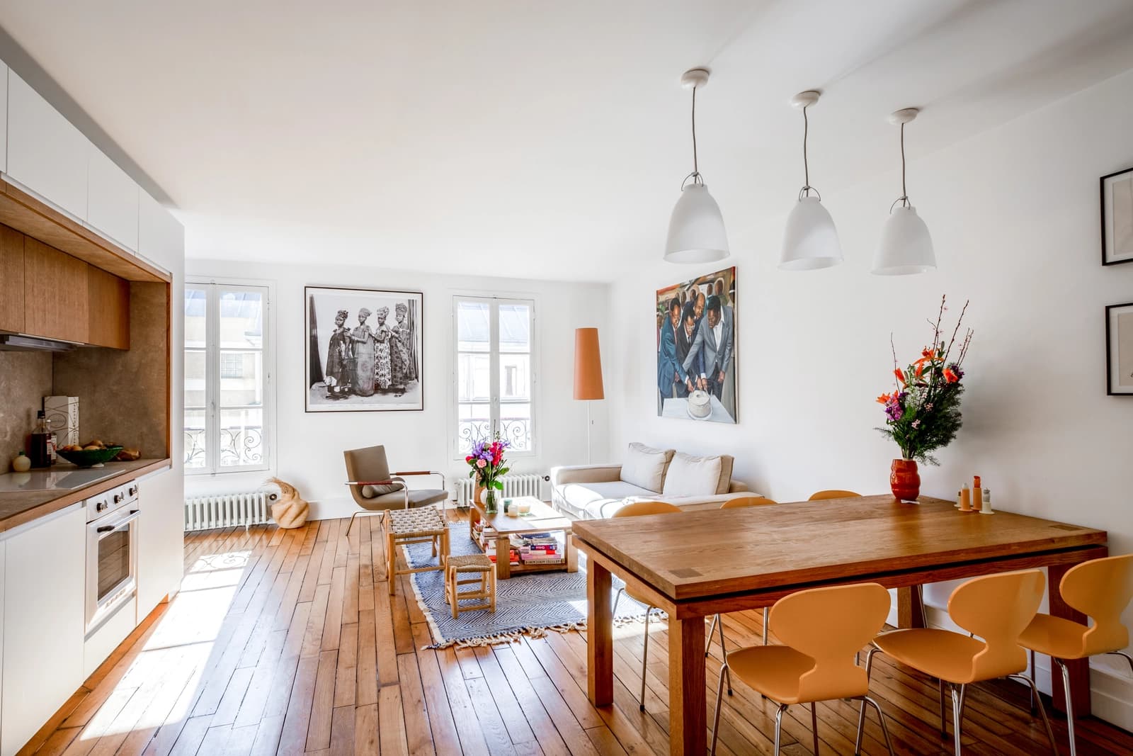 Meeting room in Magnificent bright apartment in the Marais - 4
