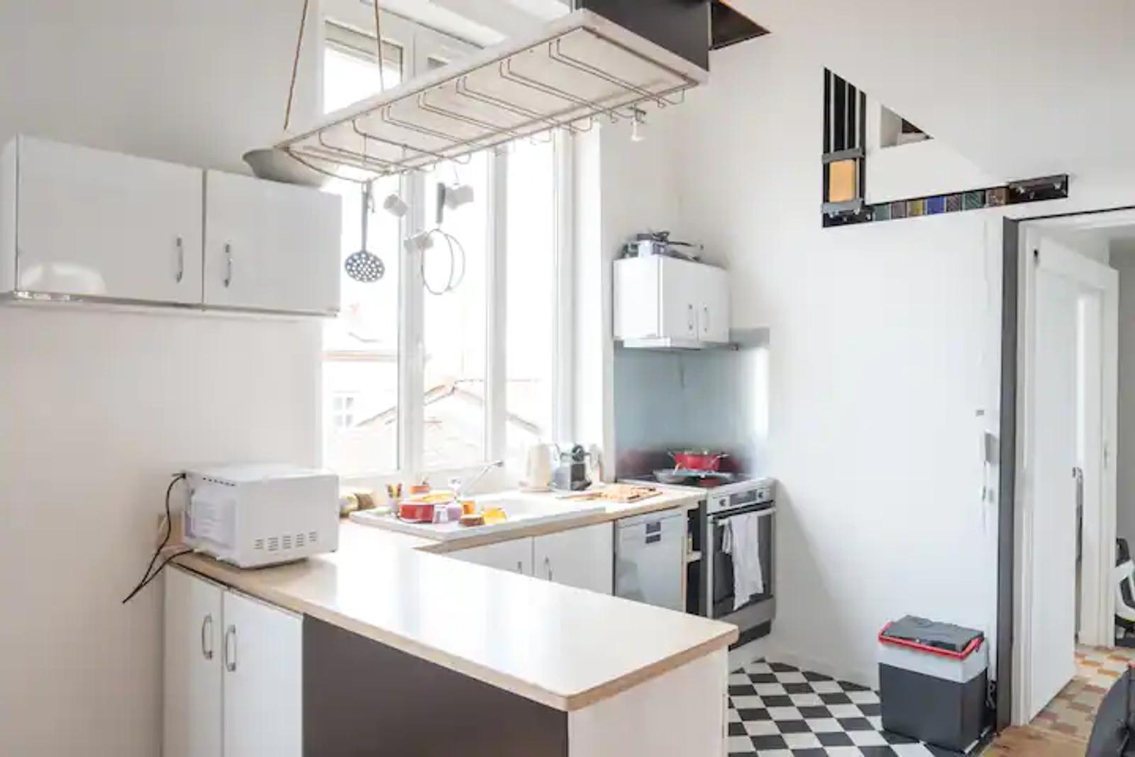 Kitchen in Quiet, bright duplex apartment in Croix-Rousse - 5