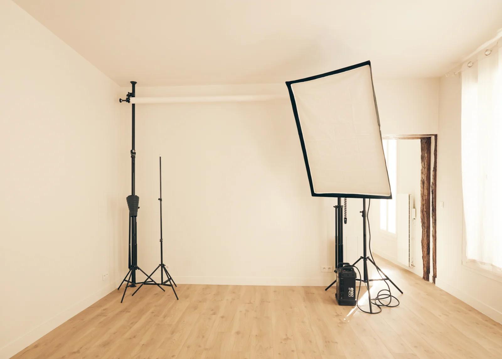 Chambre dans Studio de photographe au style épuré - 1