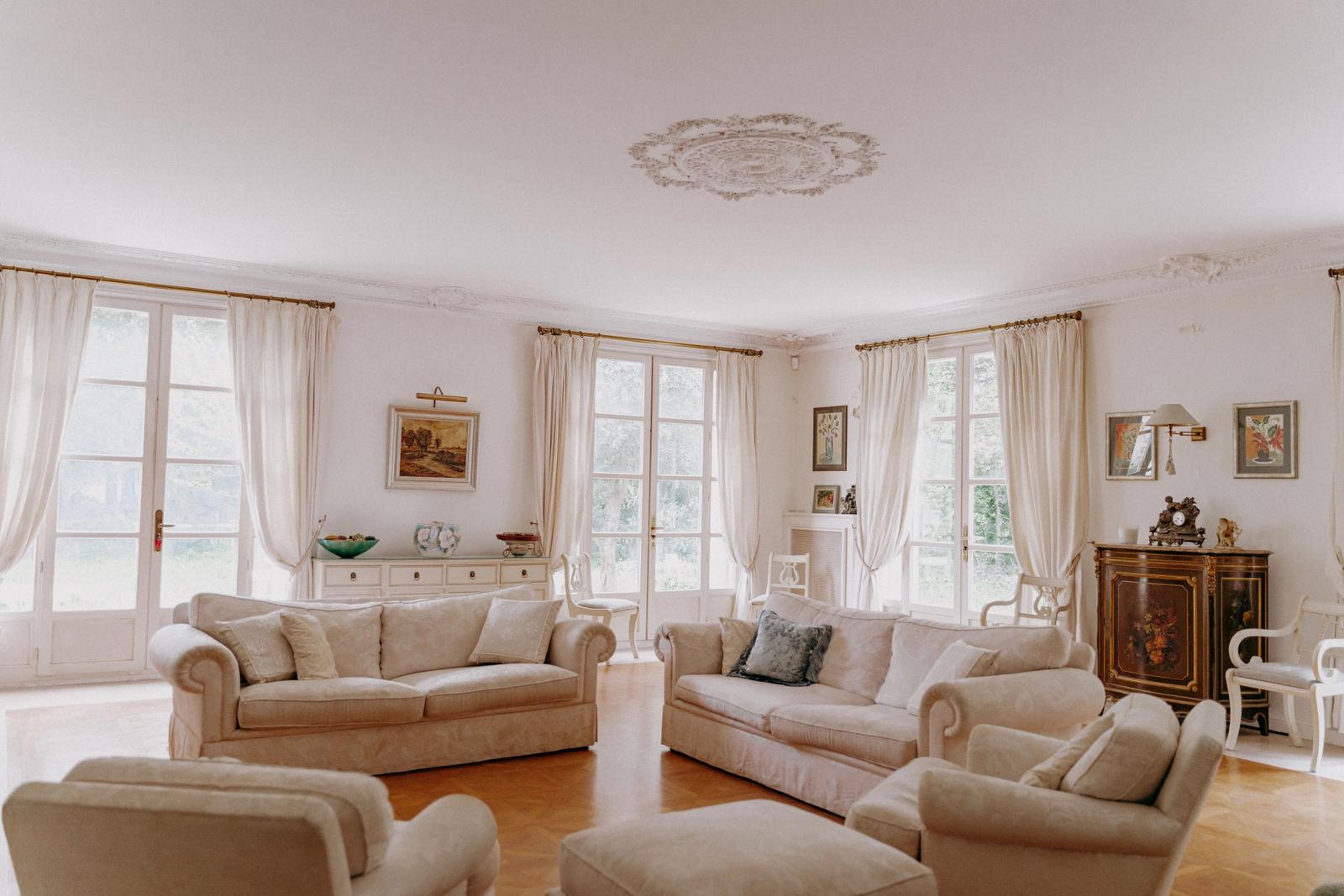 Living room in Elegant Manoir 20 minutes from Paris (East) - 0