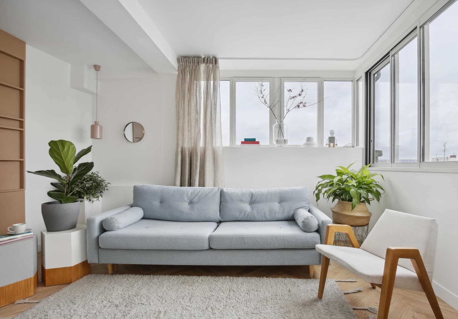 Living room in Cosy designer apartment overlooking Montmartre - 1