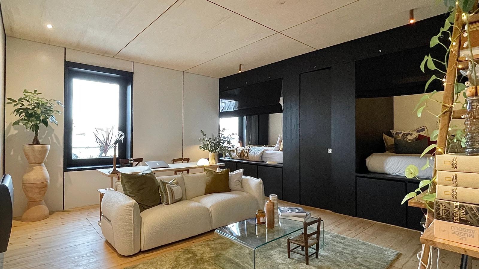Sala dentro Loft Arquitecto minimalista 80 m² - 4