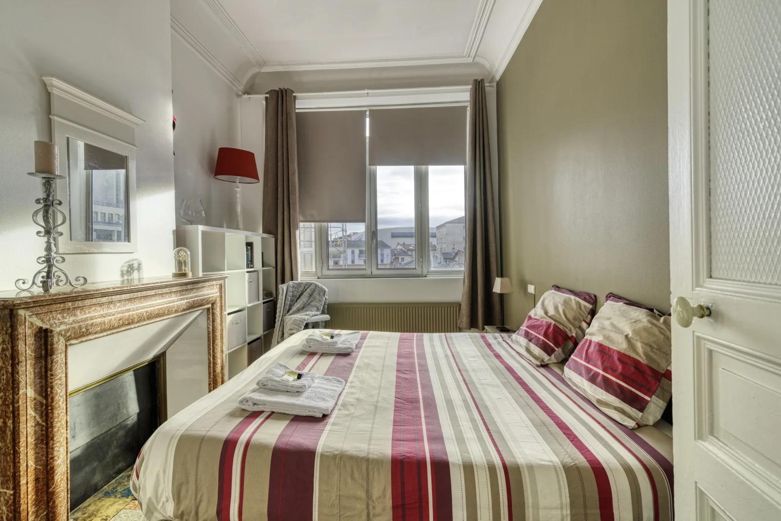 Dormitorio dentro Acogedor apartamento cerca del Canal du Midi - 5