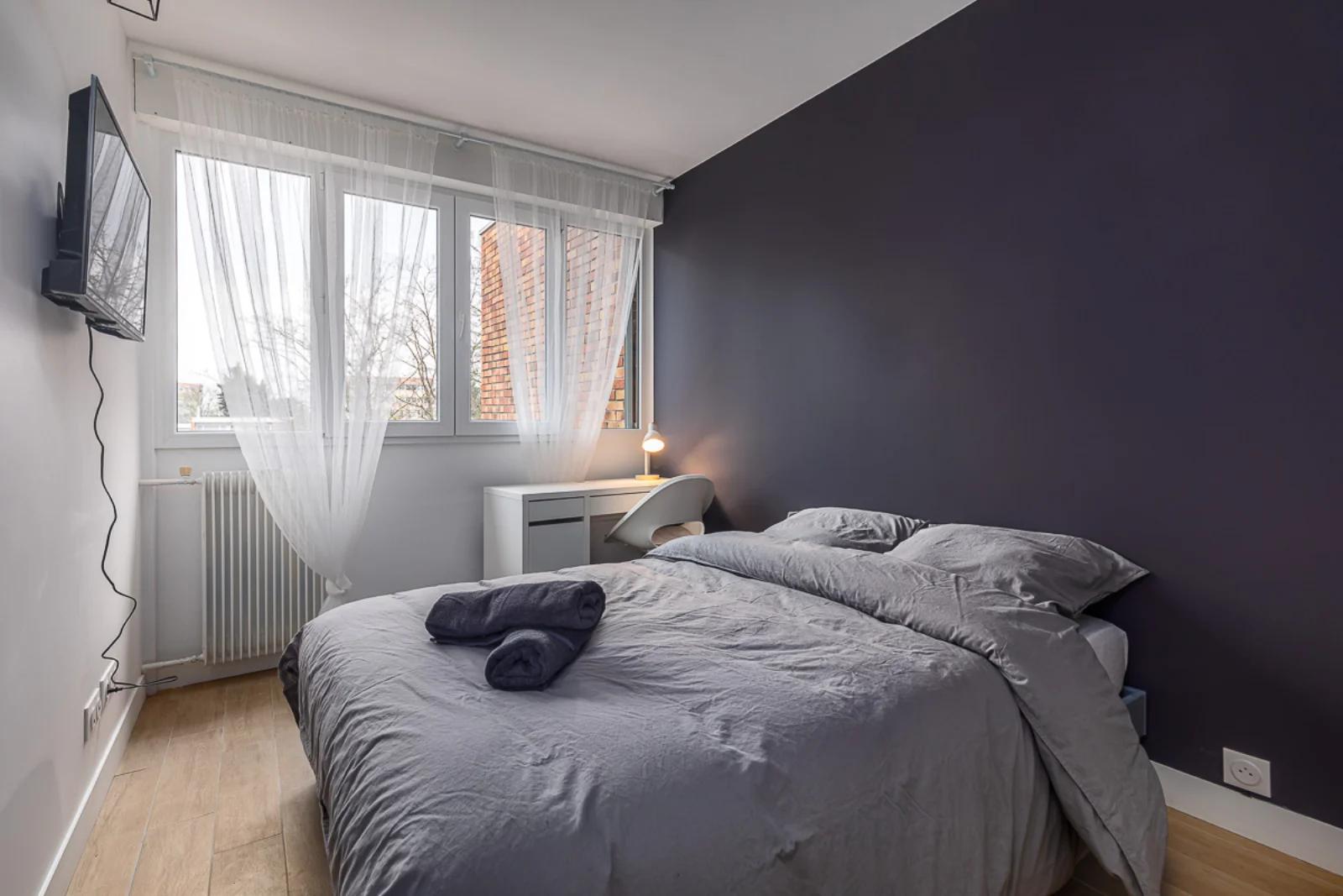 Dormitorio dentro Acogedora casa ideal para trabajar y relajarse - 5