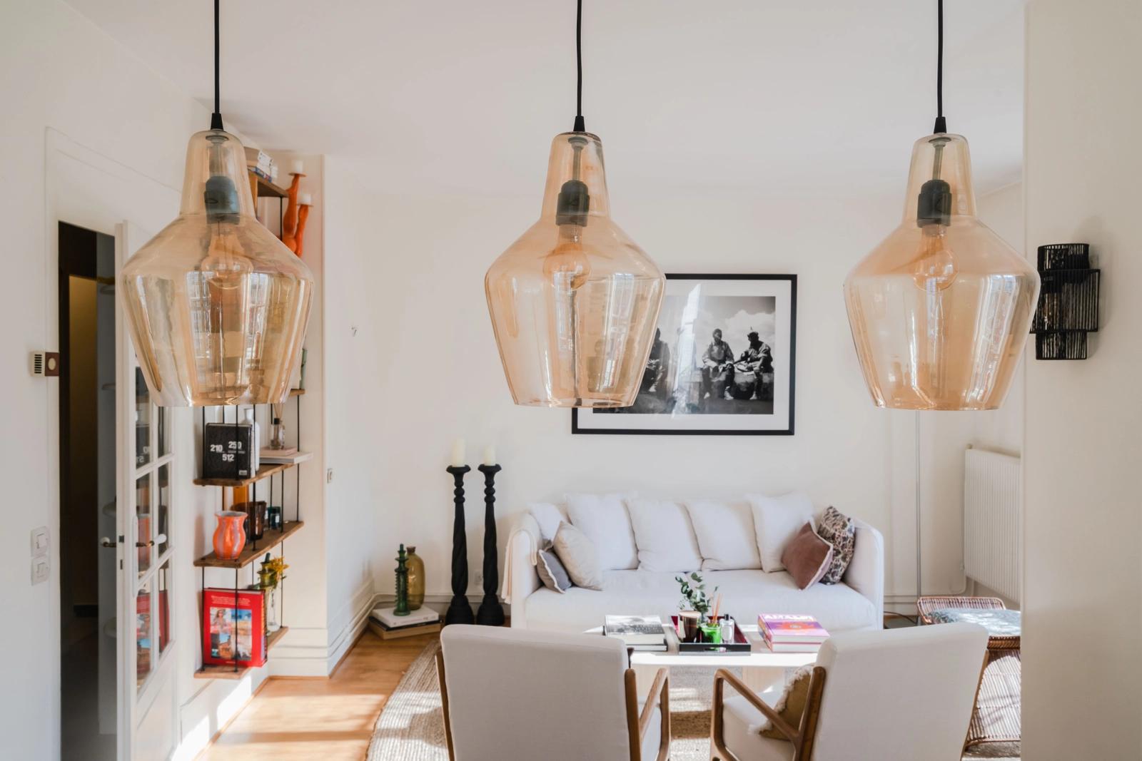 Living room in Light-filled designer apartment in Paris - 2