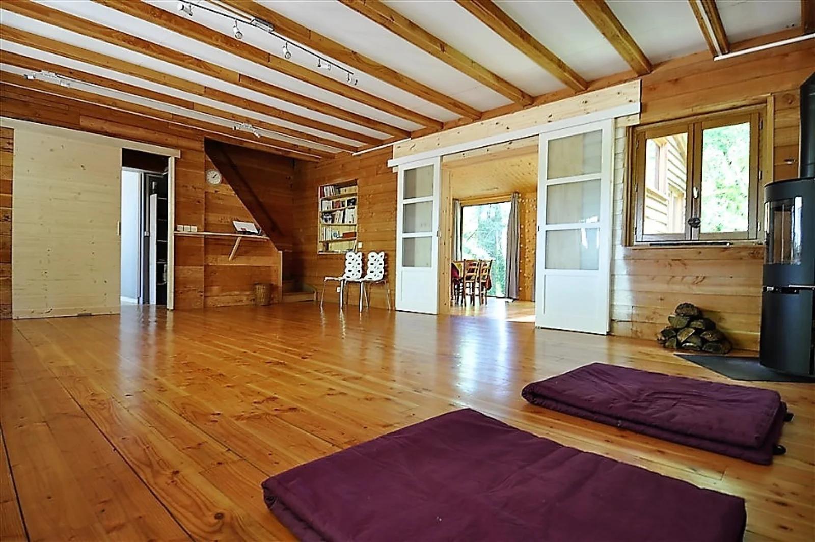 Dormitorio dentro Casa de madera equipada - Eco-lieu Pleine nature - 1