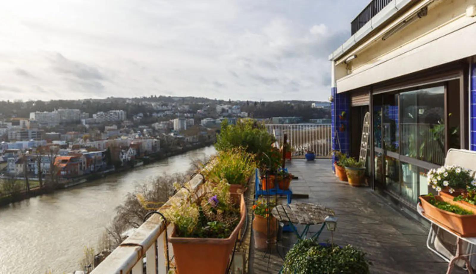 Salle de réunion dans Le rooftop 360° de Nicolas - vue sur la Seine et Boulogne  - 1
