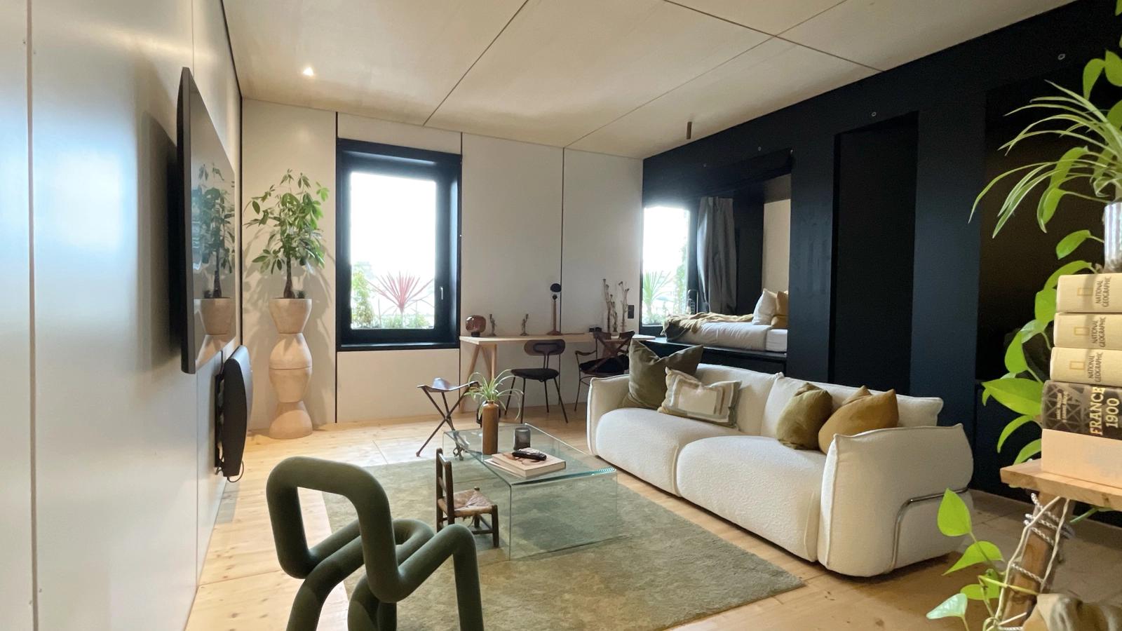 Sala dentro Loft Arquitecto minimalista 80 m² - 1