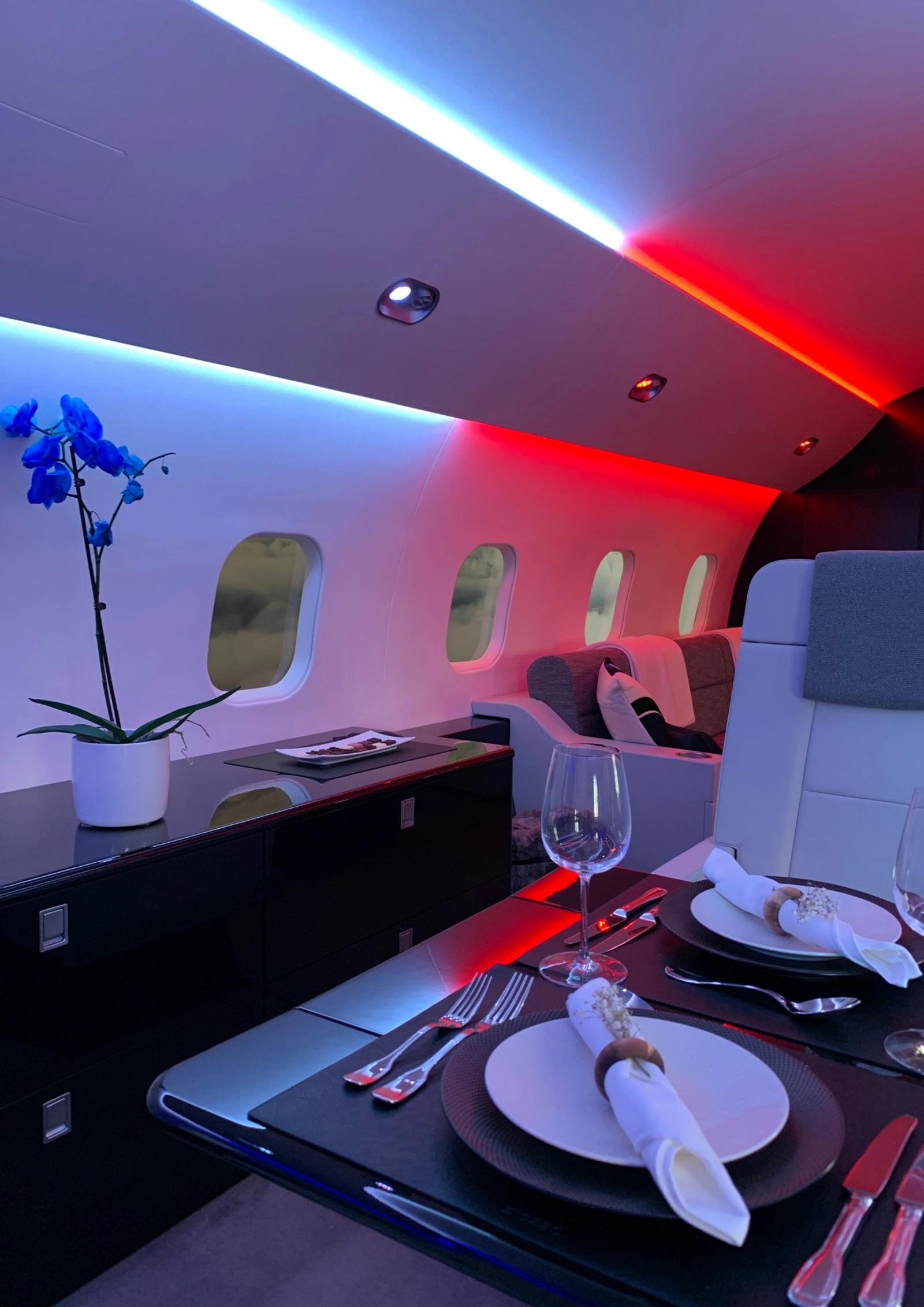 Meeting room in Interior of Jet Privé - 2
