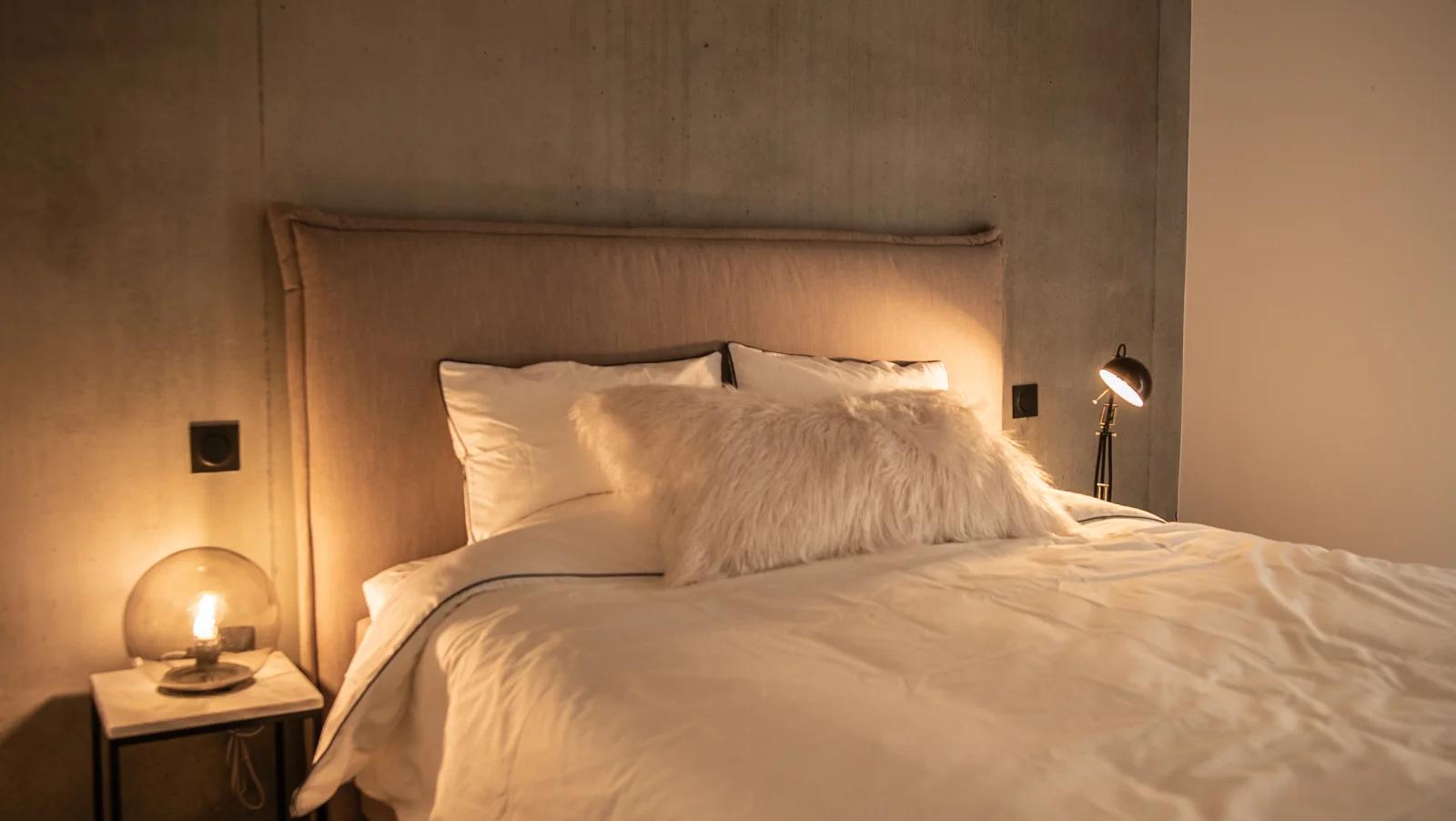Dormitorio dentro Piso de lujo y estilo industrial en Mulhouse - 1