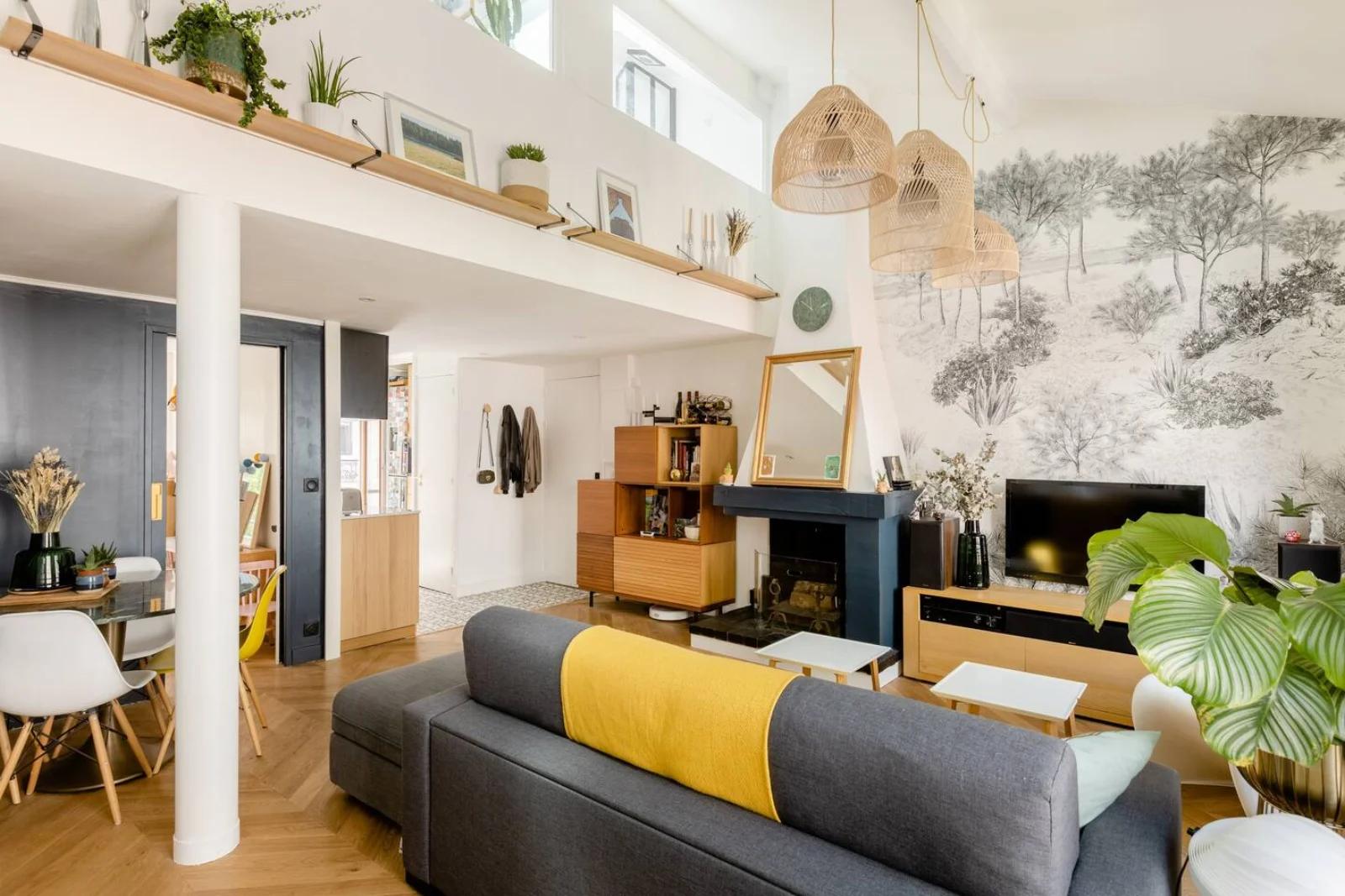 Living room in Duplex Parisien 68m² (68m²) - 1