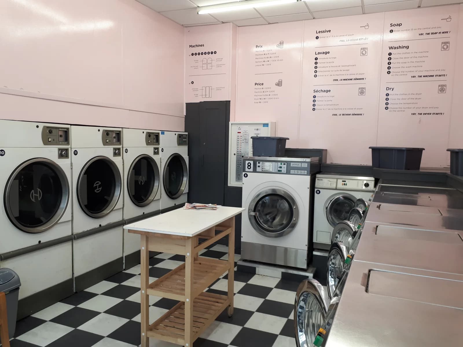 Laundry with vintage ambience