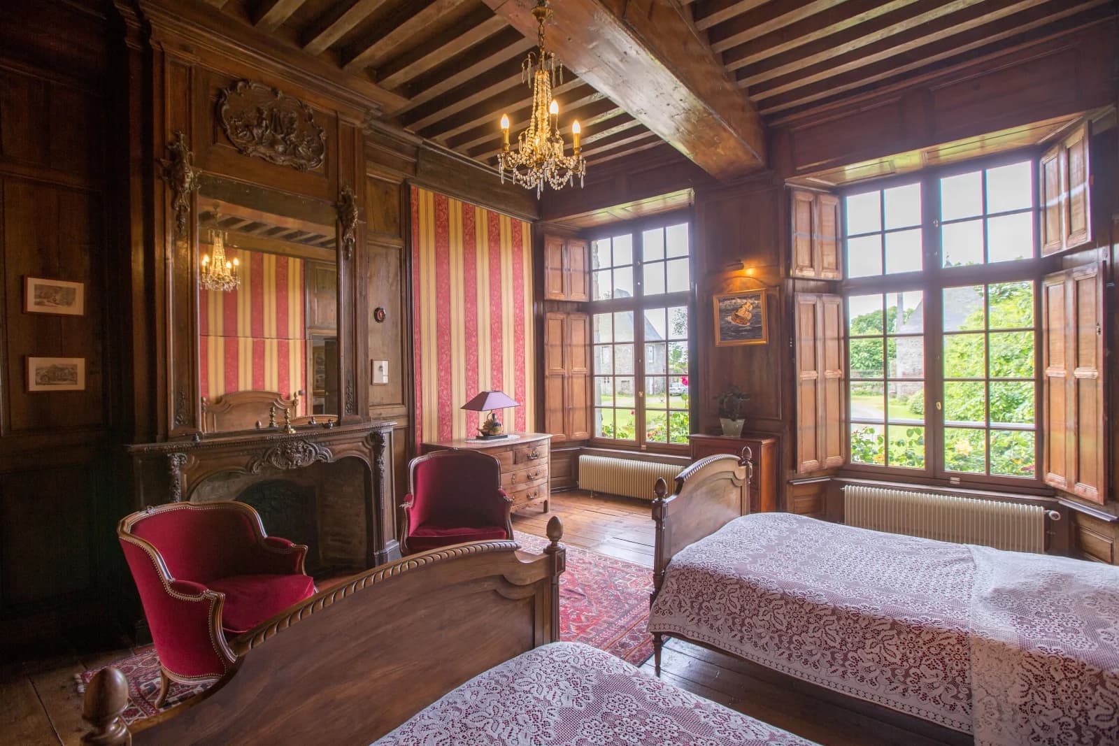 Chambre dans Le Château d'Equilly (Granville) - 4