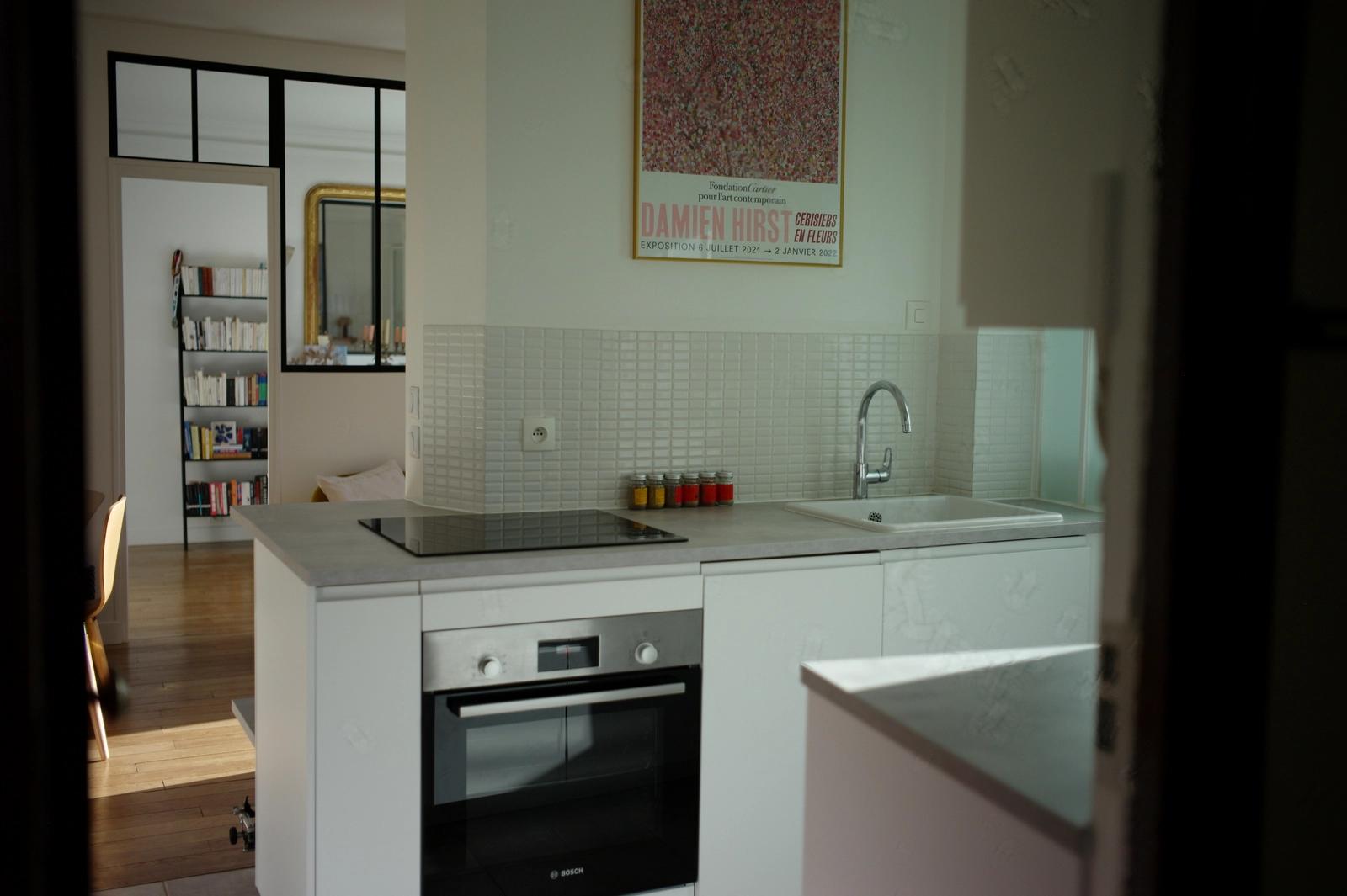 Kitchen in Parisian rooftop apartment - 1