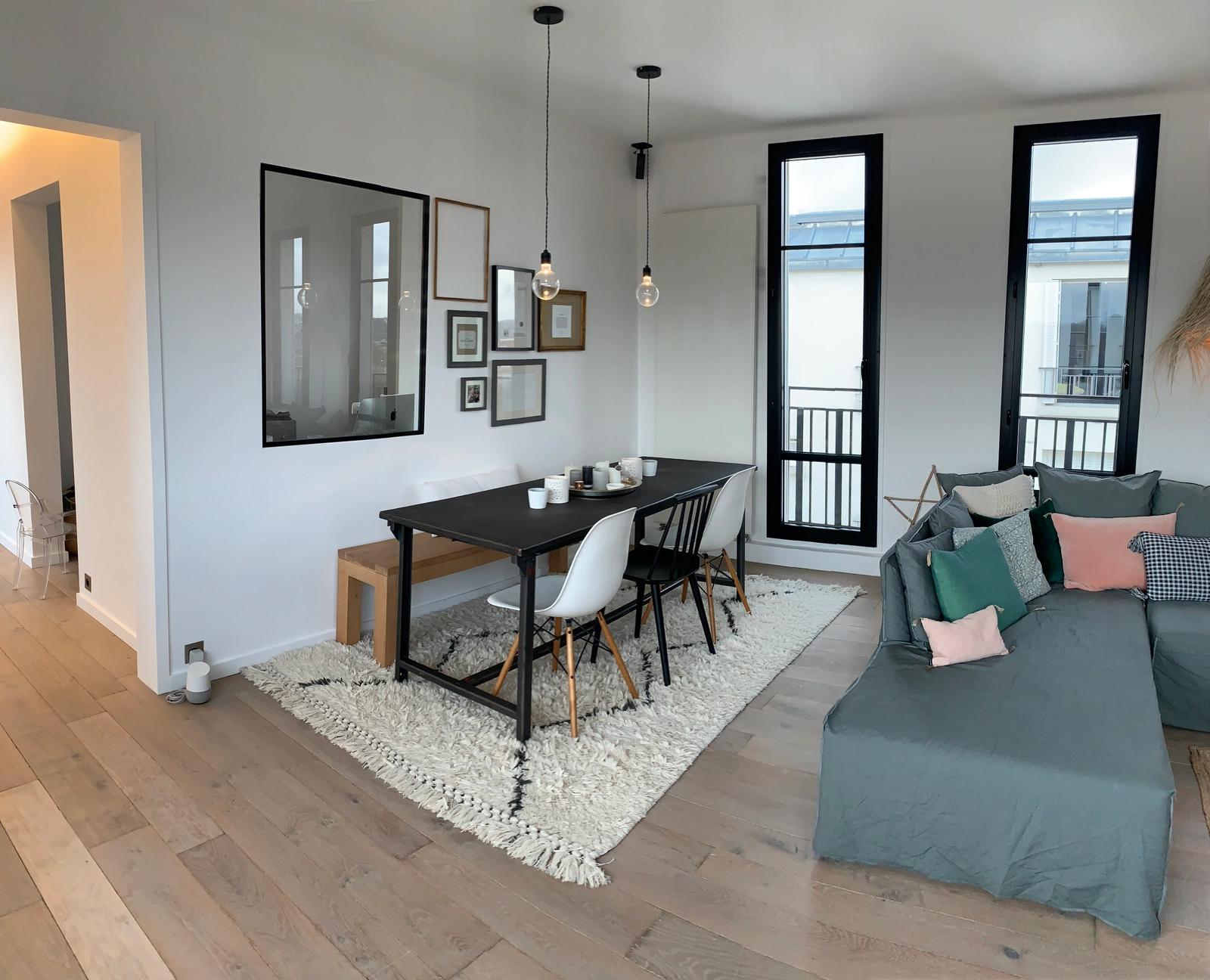 Salon dans Appartement vue imprenable sur le Bois de Boulogne - 1