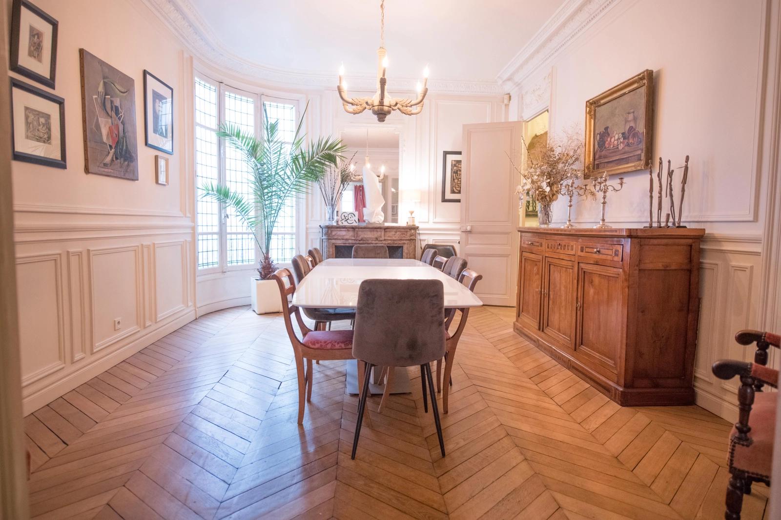 Meeting room in Beautiful Haussmann apartment - Palais des Congrès - 0