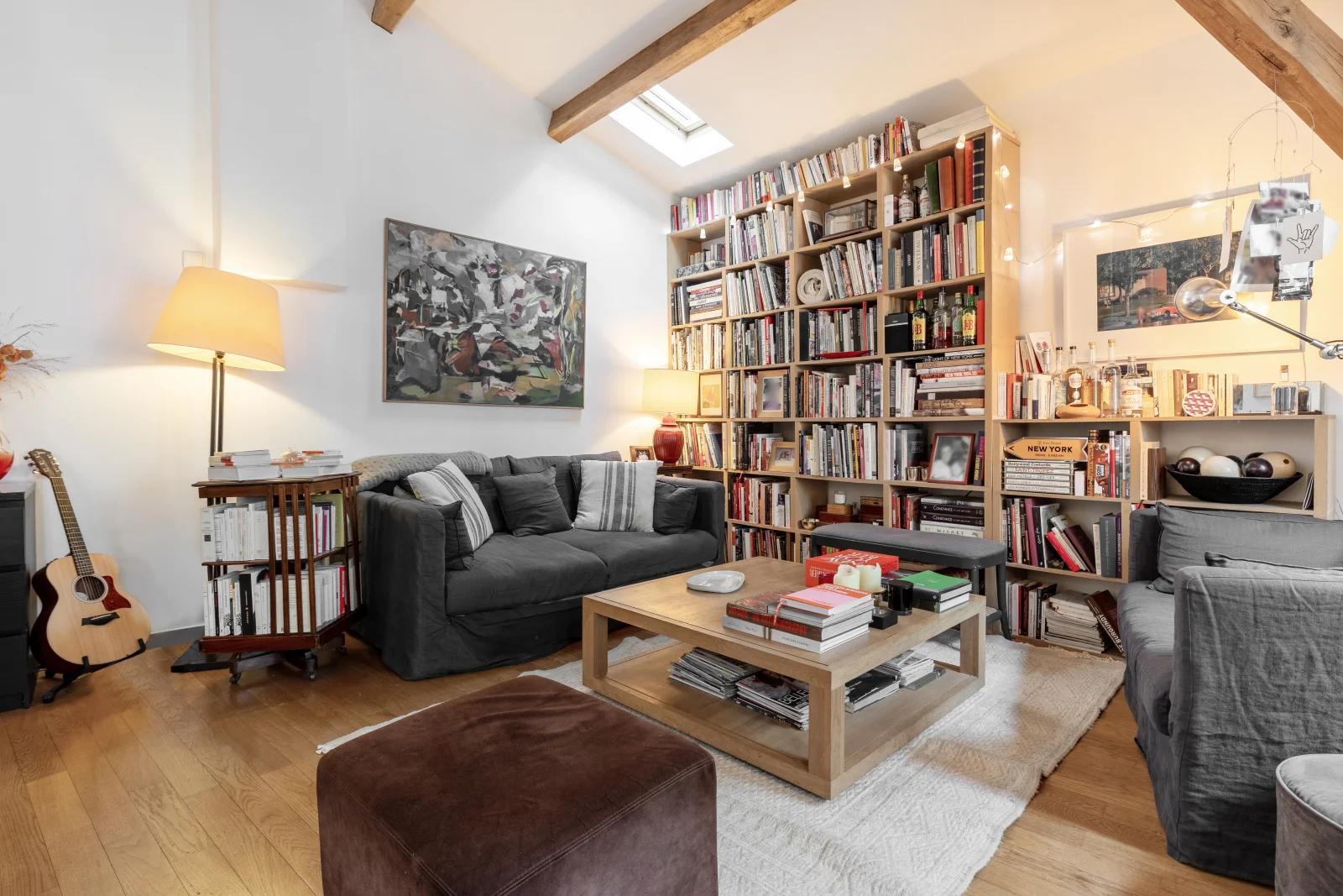 Living room in House in the heart of Saint Germain des Près - 1
