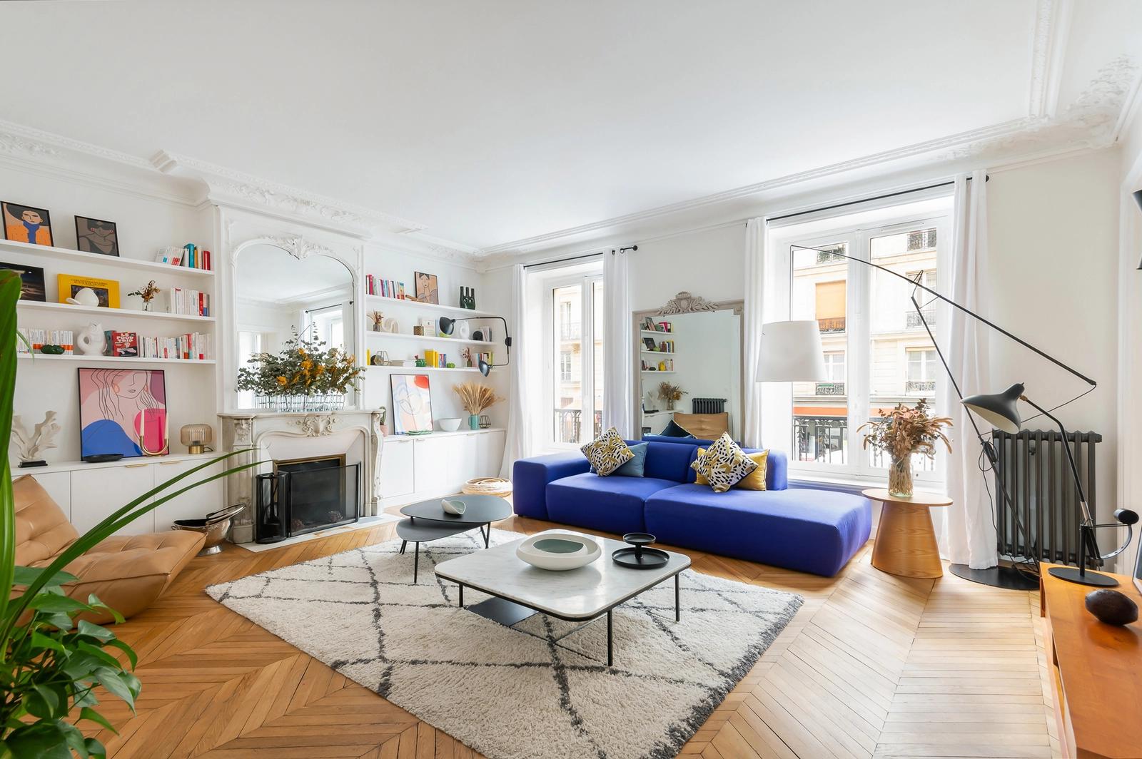 Living room in Magnificent apartment 135m² Jardin du Luxembourg - 1