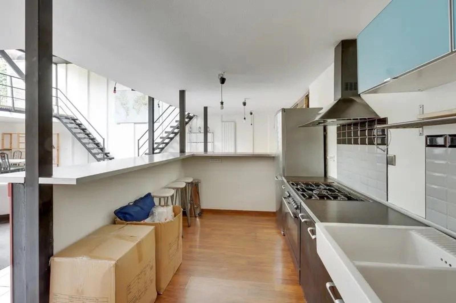 Kitchen in Atypical Loft, Design and Bright 236m ². - 4