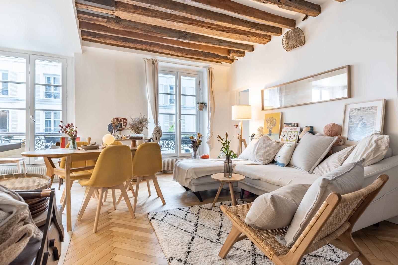 Living room in Cosy, sunny Parisian apartment! - 0