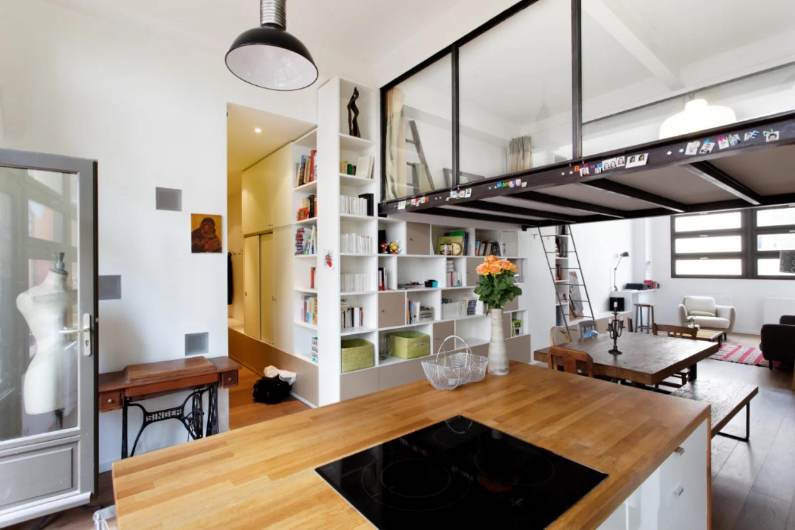 Kitchen in 6 bedrooms | terrace | architect's loft - 3