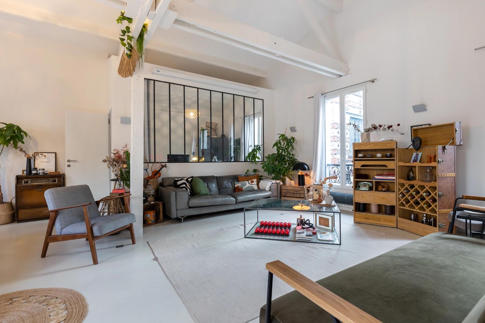 Living room in Spacious, bright loft in a quiet location with terrace - 1