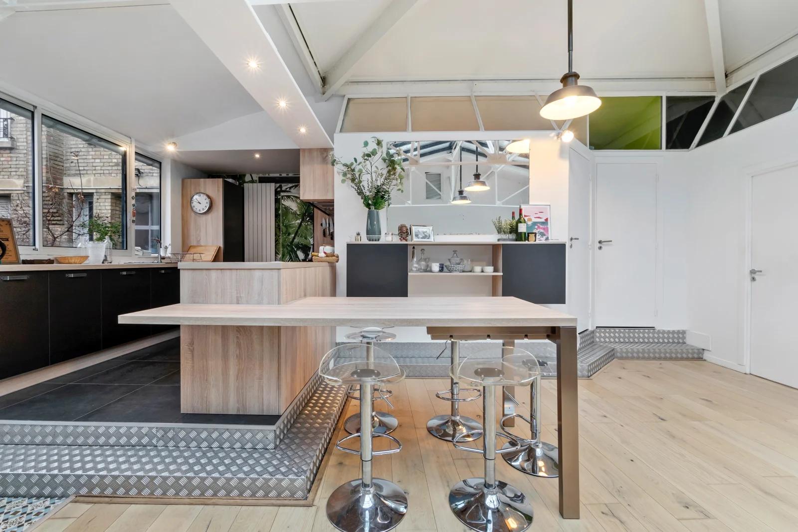 Kitchen in Bright, quiet loft, 2 steps from Paris - 0
