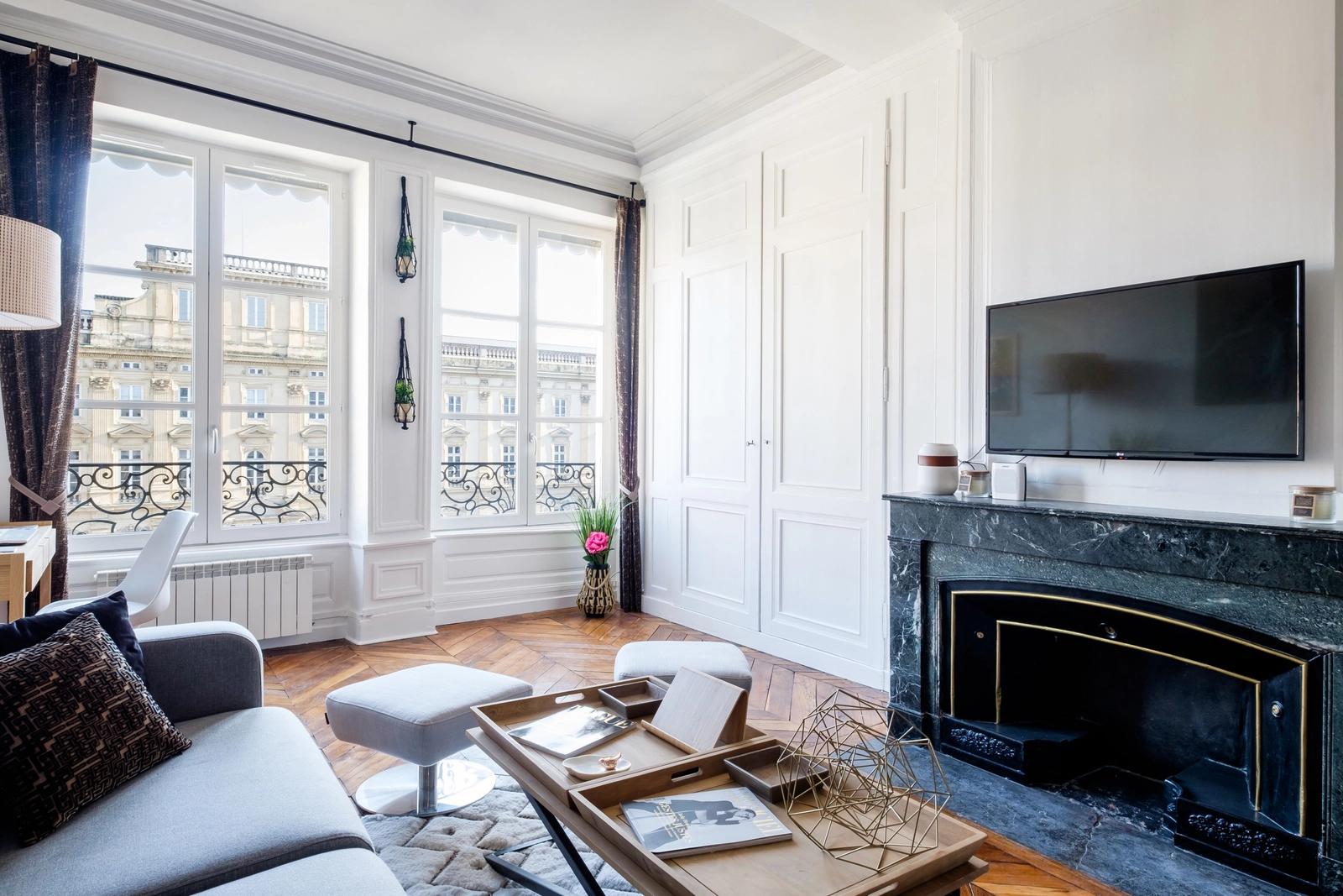 Living room in Superb apartment in central Lyon - 1