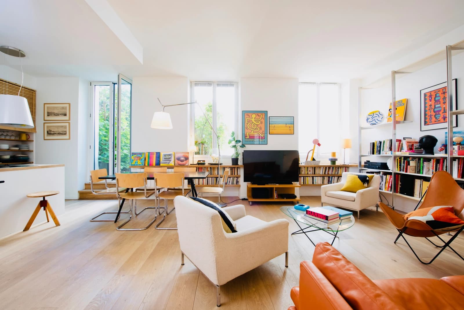 Living room in Country living in Paris!  Bright, quiet loft - 1