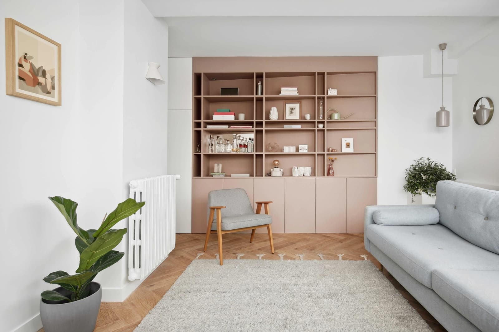 Salon dans Appartement cosy et design vue sur Montmartre - 1
