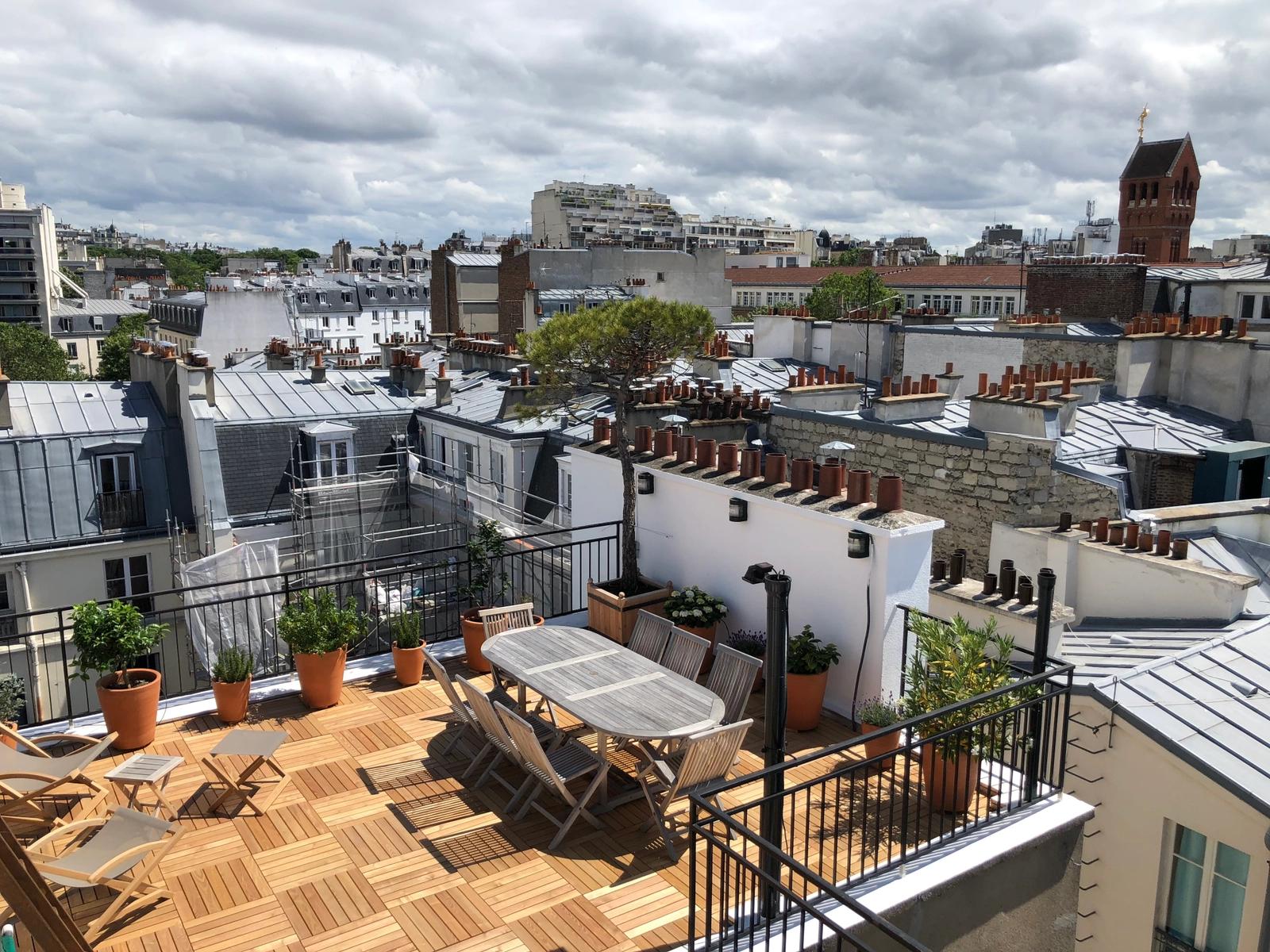 Salle de réunion dans Appartement terrasse avec vue sur les toits de Paris - 1