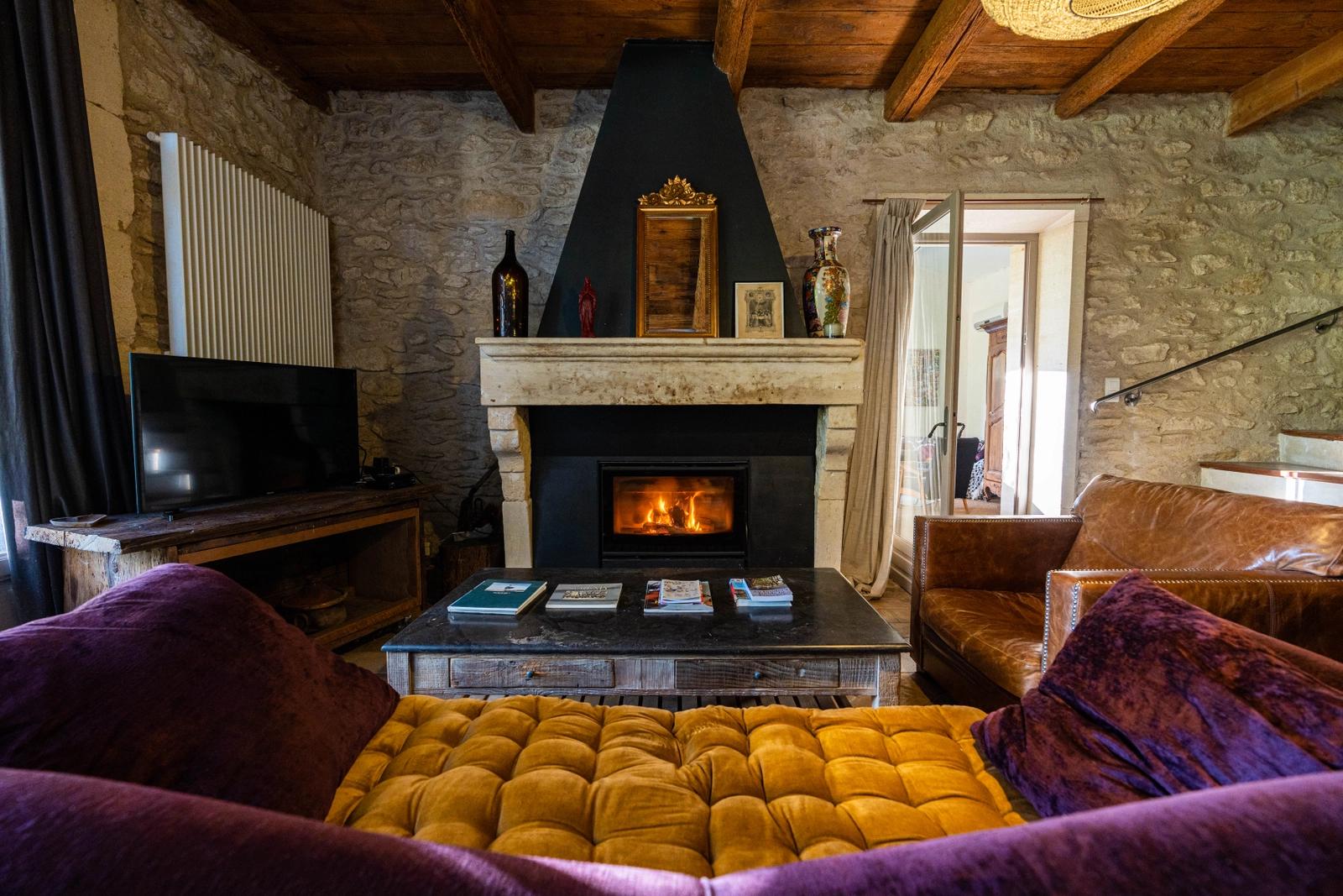 Living room in Mas Provençal 1850 in Saint Rémy de Pce - 3