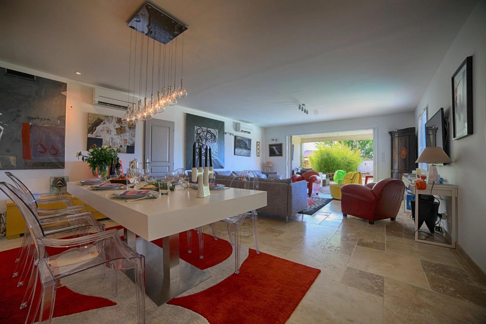 Meeting room in spacious designer villa in provence - 2