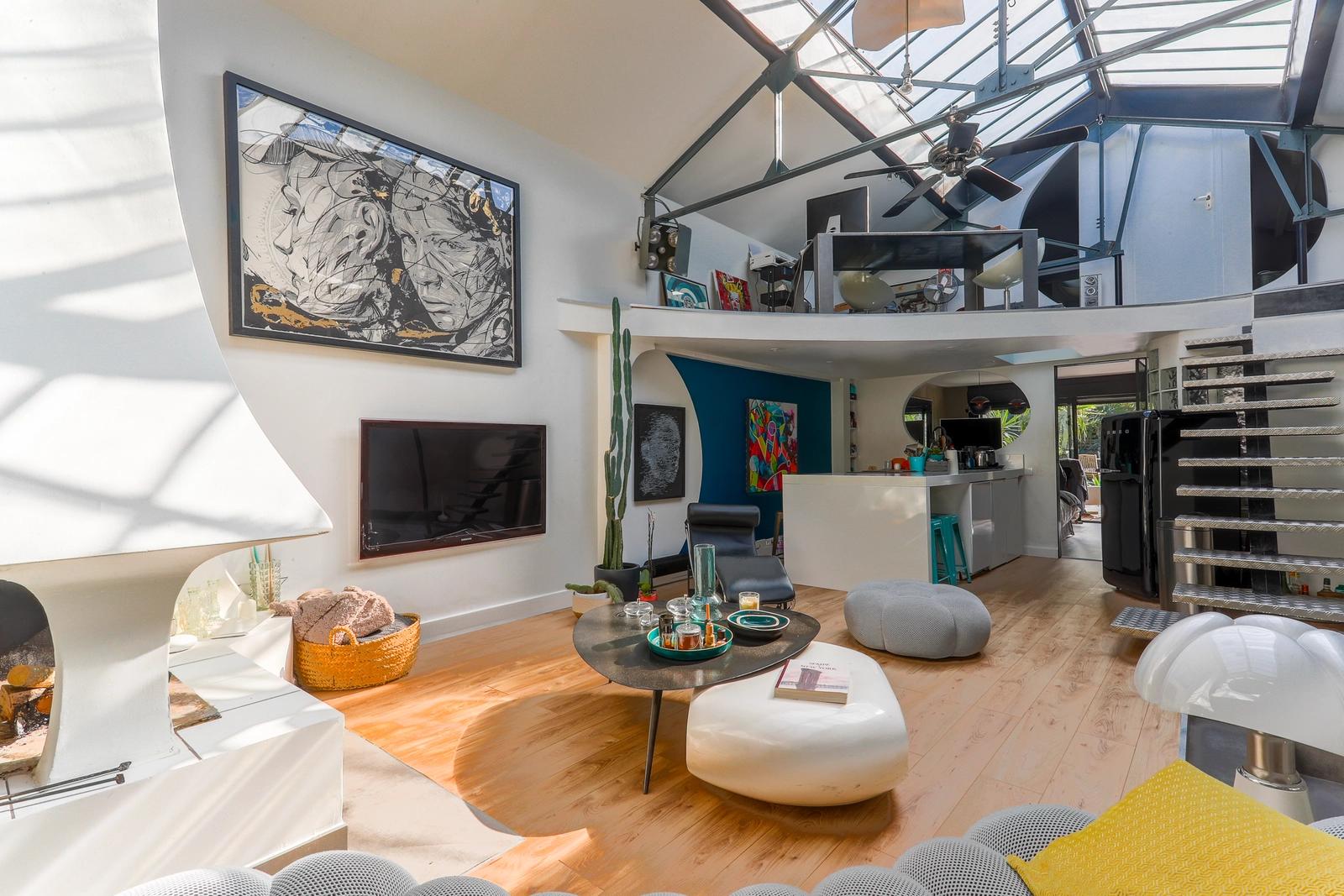 Living room in Loft modern open space - 1