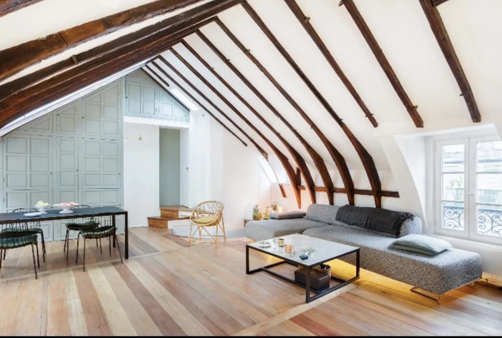 Living room in Bright loft in a historic building - 1