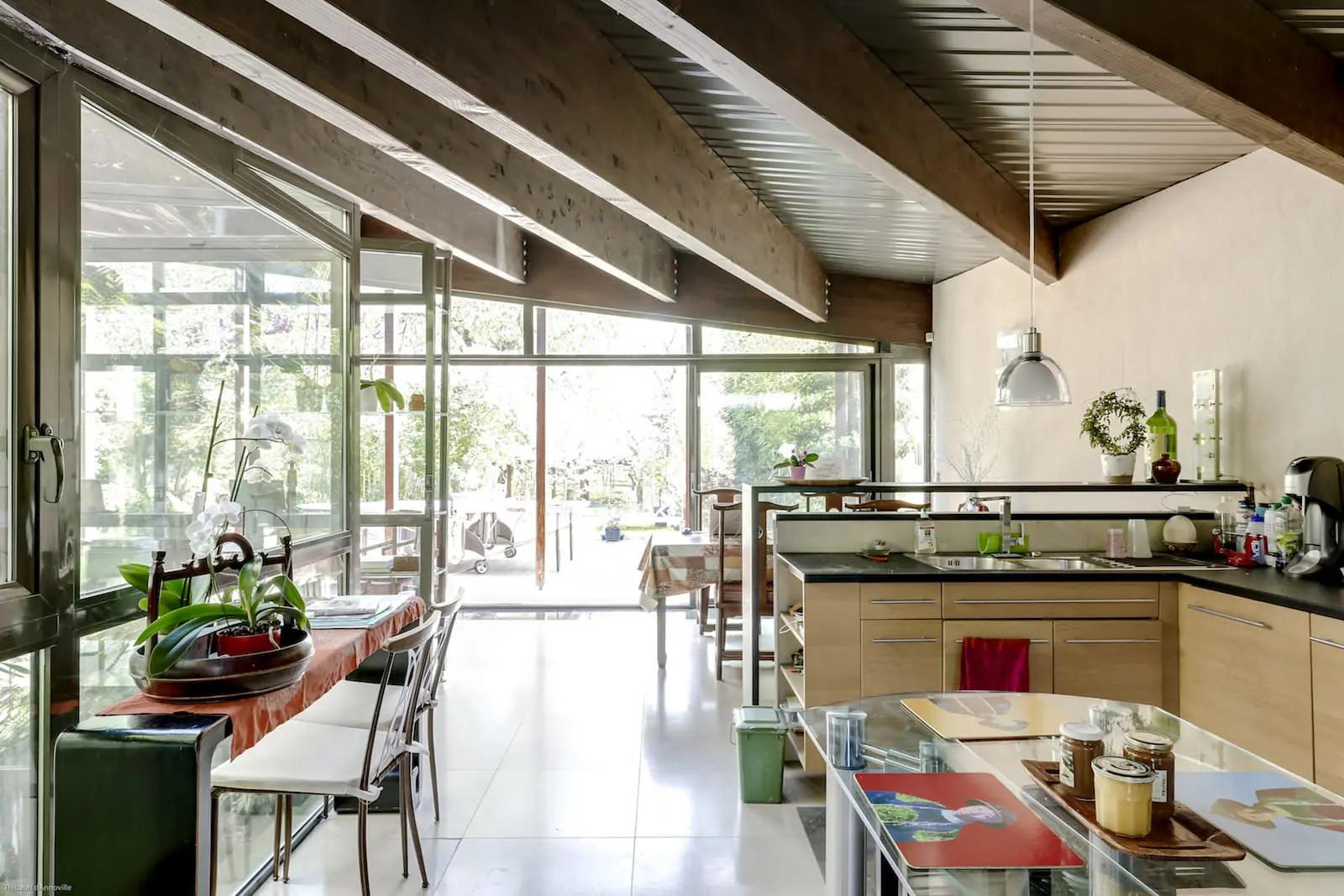 Comedor dentro Loft de arquitecto en terraza y jardín ecológico - 3
