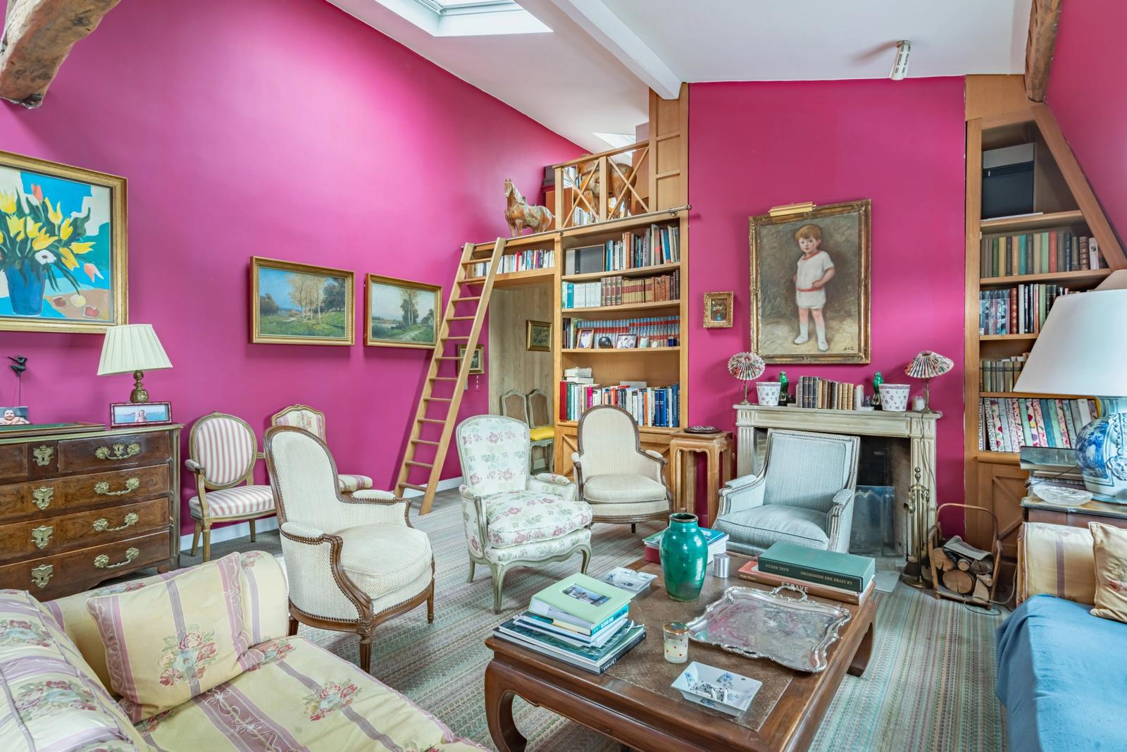 Salon dans Charming appartment in central Paris - 1
